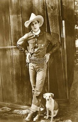 Postcard CB-203 Cowboy with his Dog