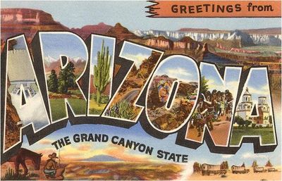 Postcard AZ-279 Greetings from Arizona, Grand Canyon