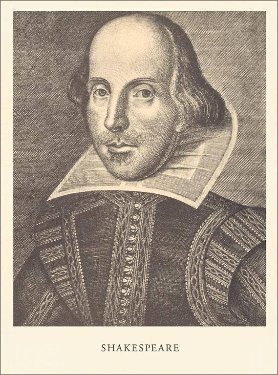 Postcard LT-385 William Shakespeare