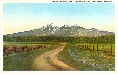 Postcard AZ-238 San Francisco Peaks, Flagstaff