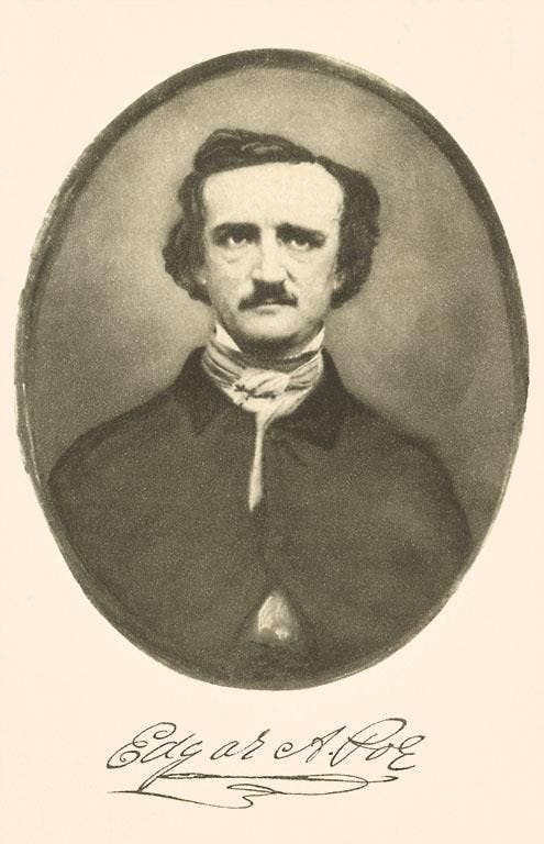 Postcard LT-10 Edgar Allen Poe