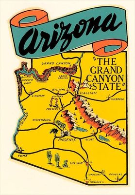 Postcard AZ-467 Arizona Decal