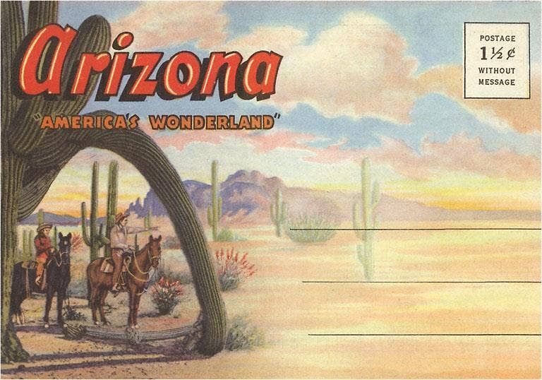Postcard PF-16 Postcard Folder, Arizona