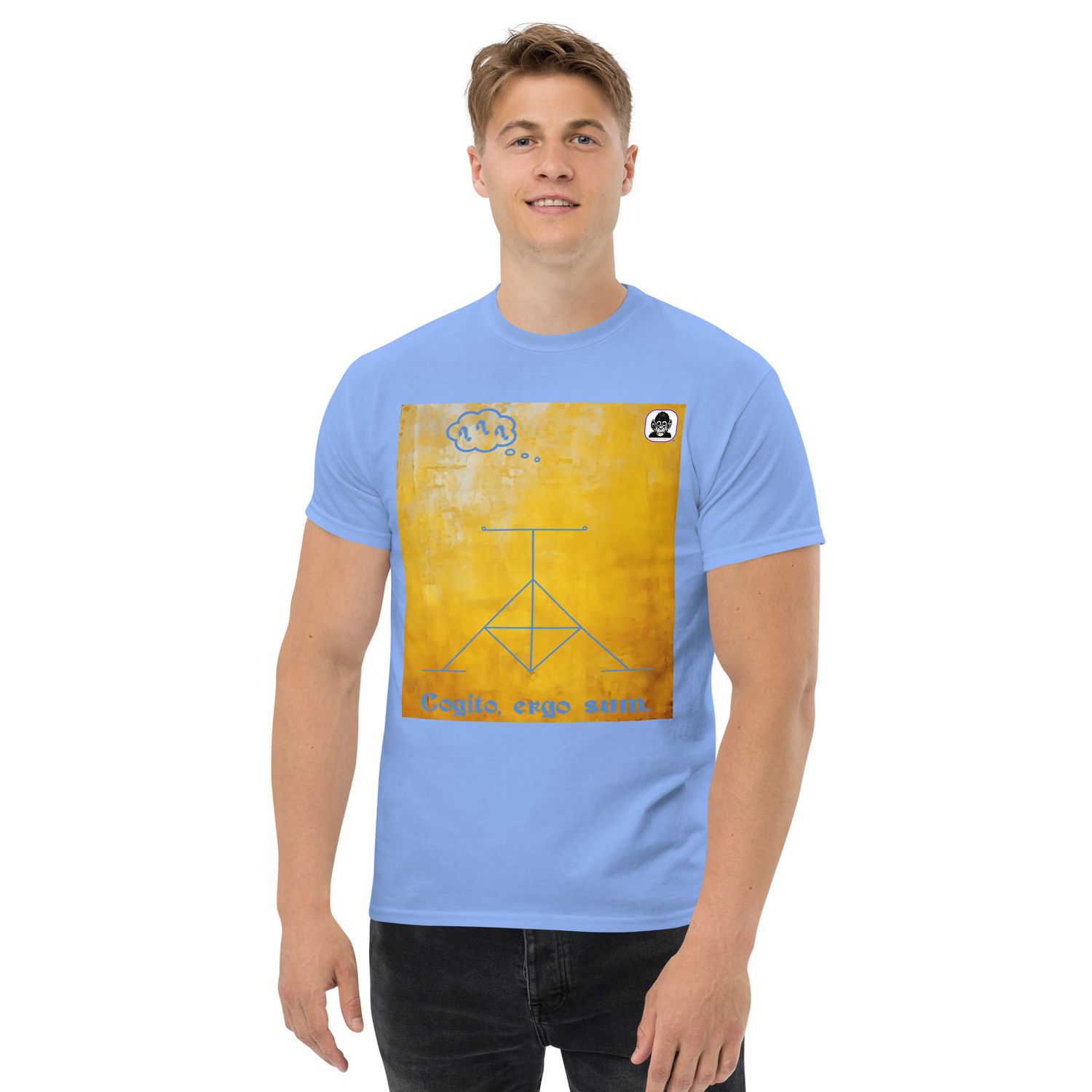Philosophical &quot;I think, therefore I am&quot; unisex classic tee