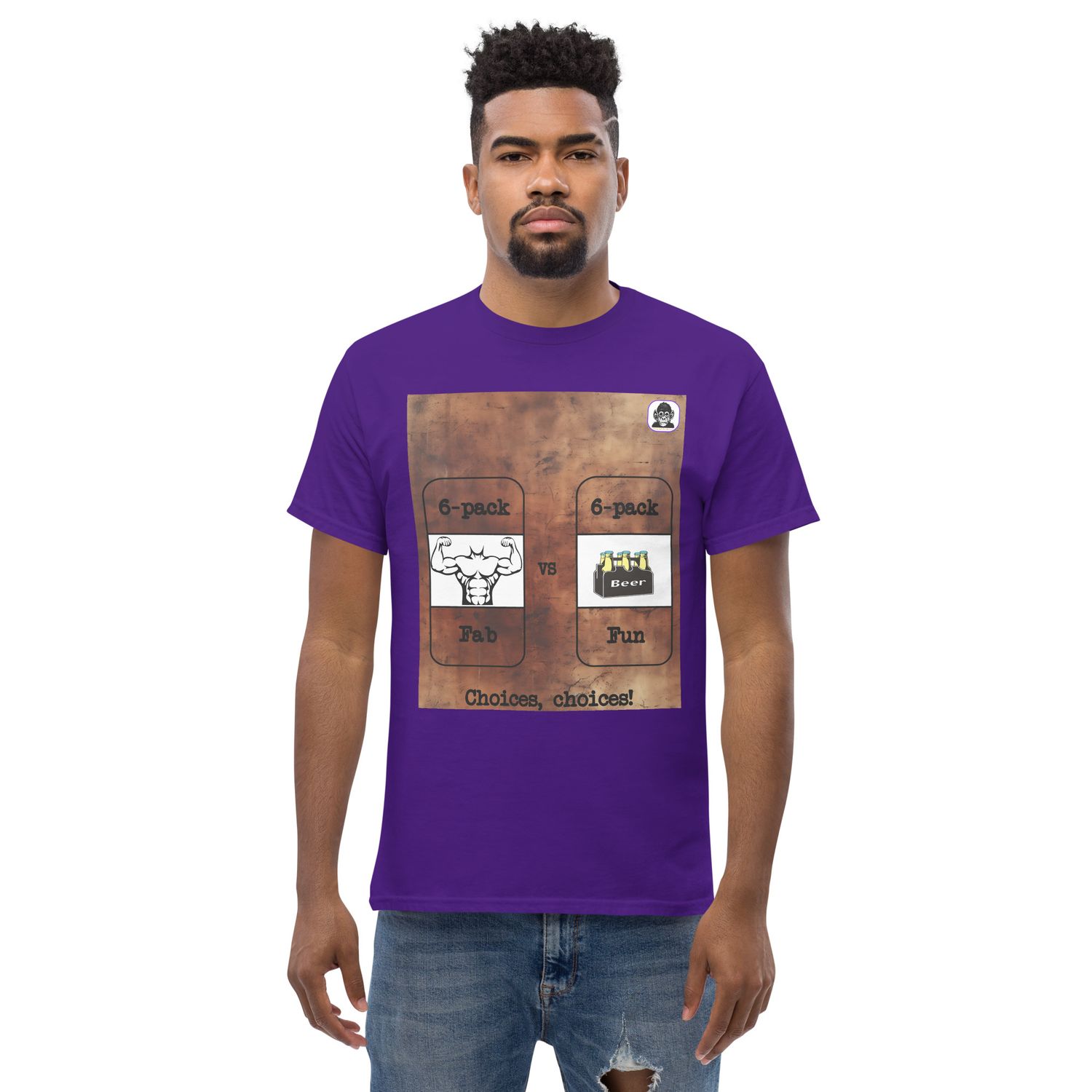 What type of 6 pack to choose? Unisex classic T-Shirt