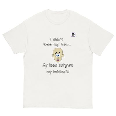 A different way to look at balding Unisex classic T-Shirt