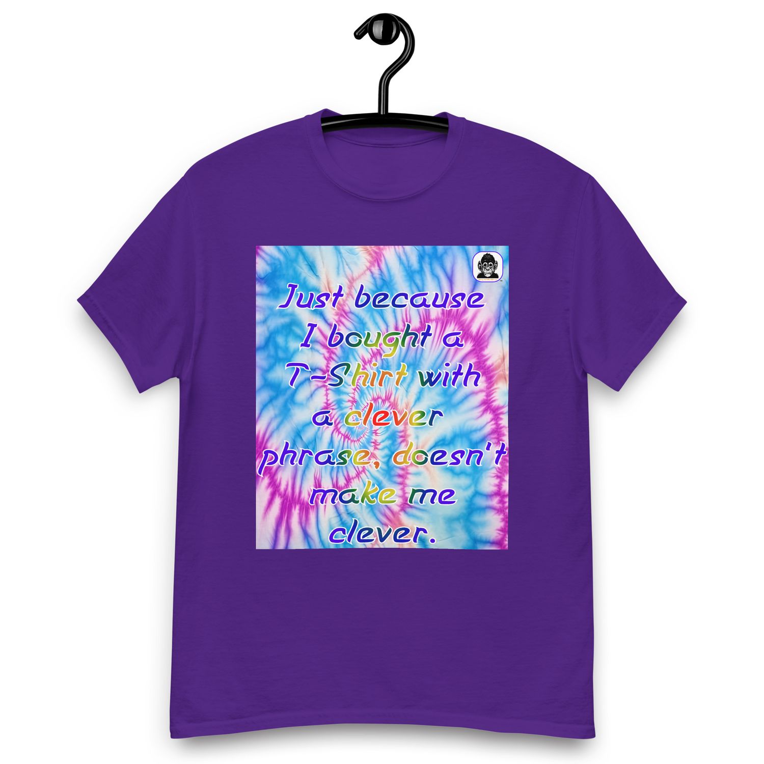 Bright Spiral pattern with Clever Phrase Unisex classic T-Shirt