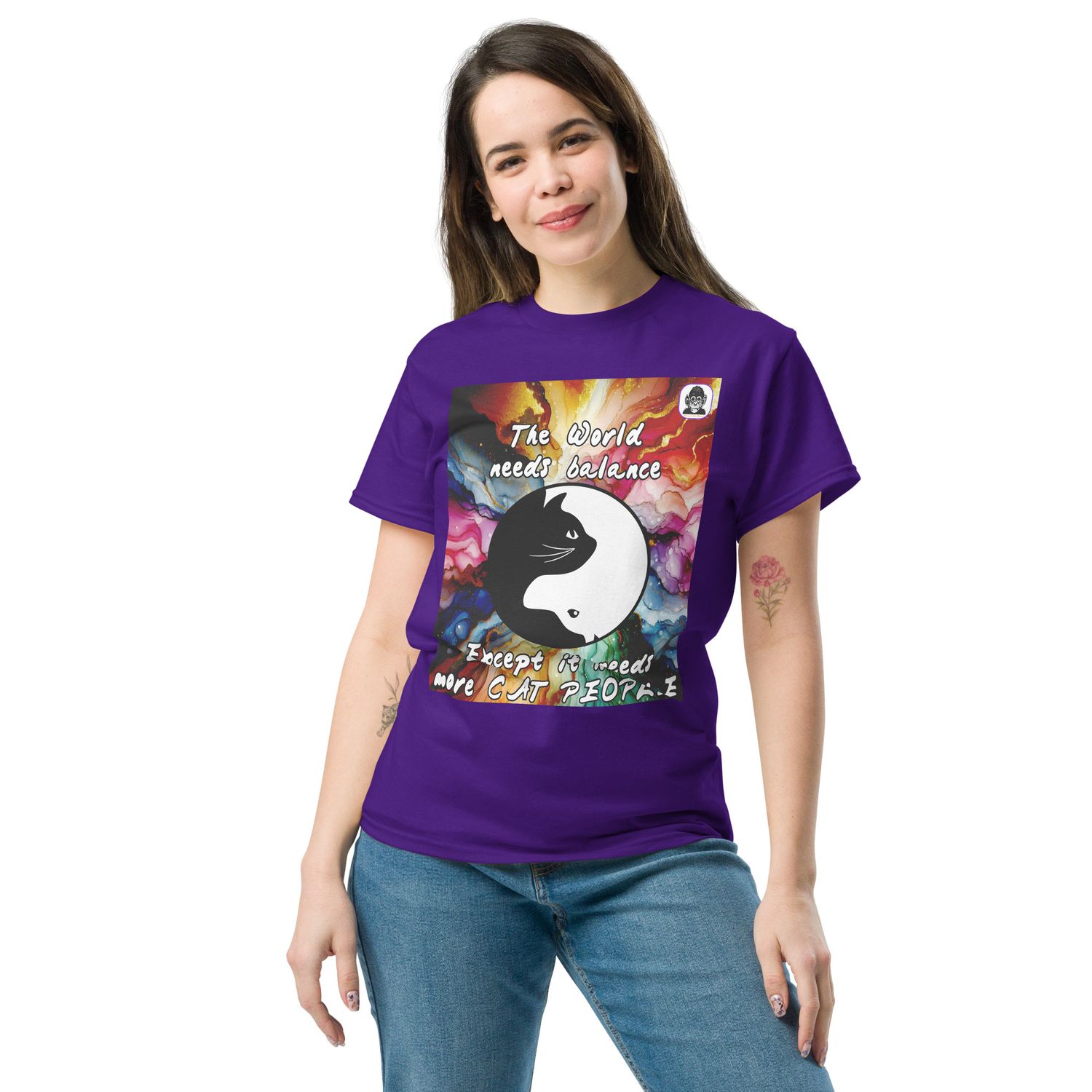 World balance according to Cat people Unisex classic T-Shirt