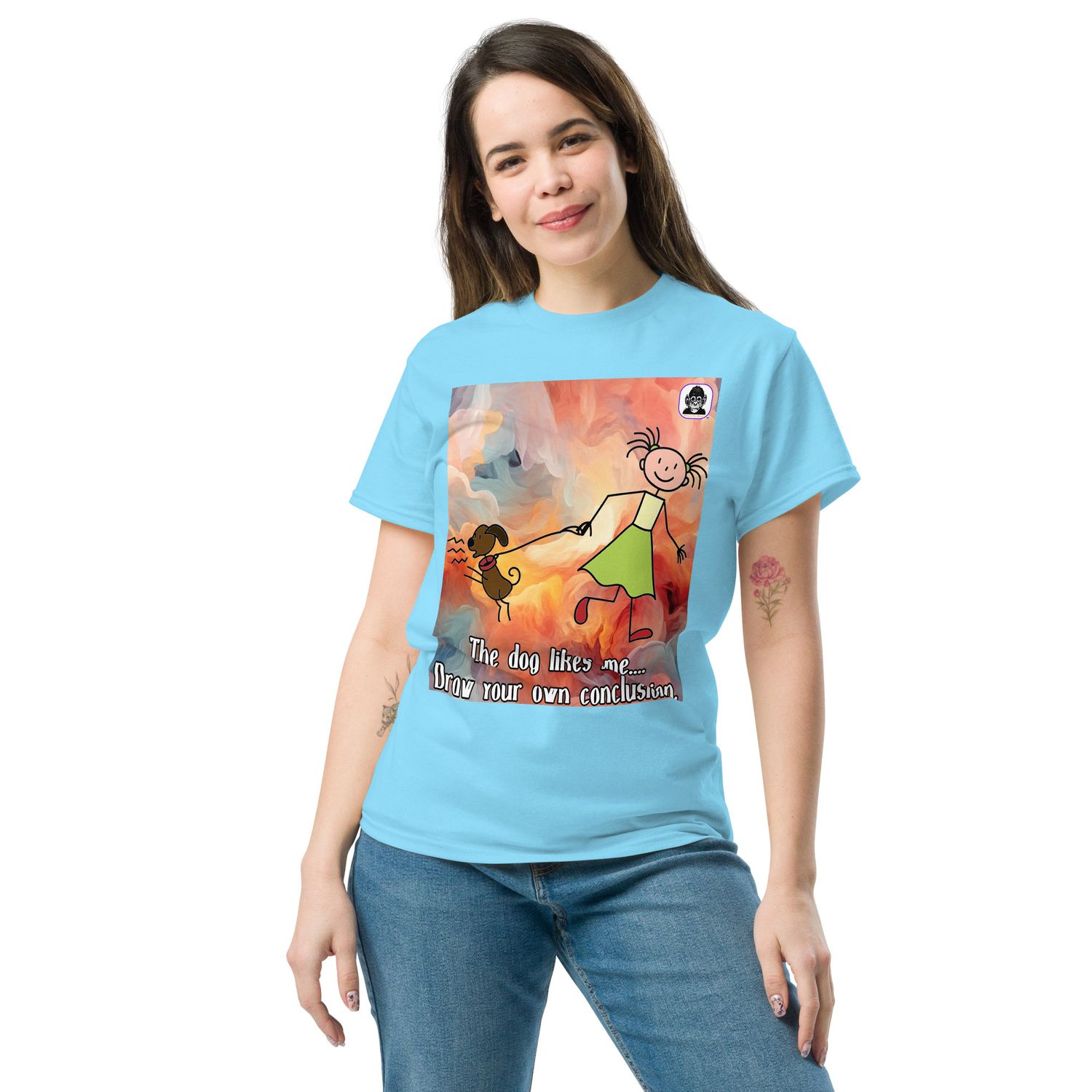 The dog likes me... Unisex classic T-Shirt