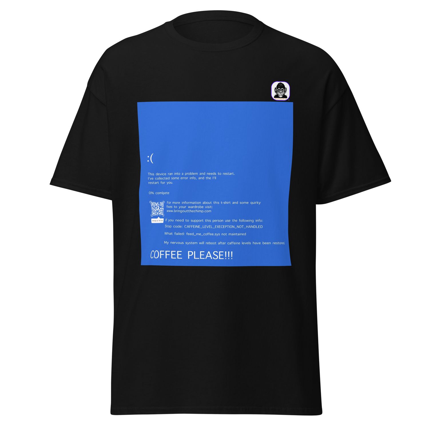 Personal BSOD - rectify with coffee Unisex classic tee