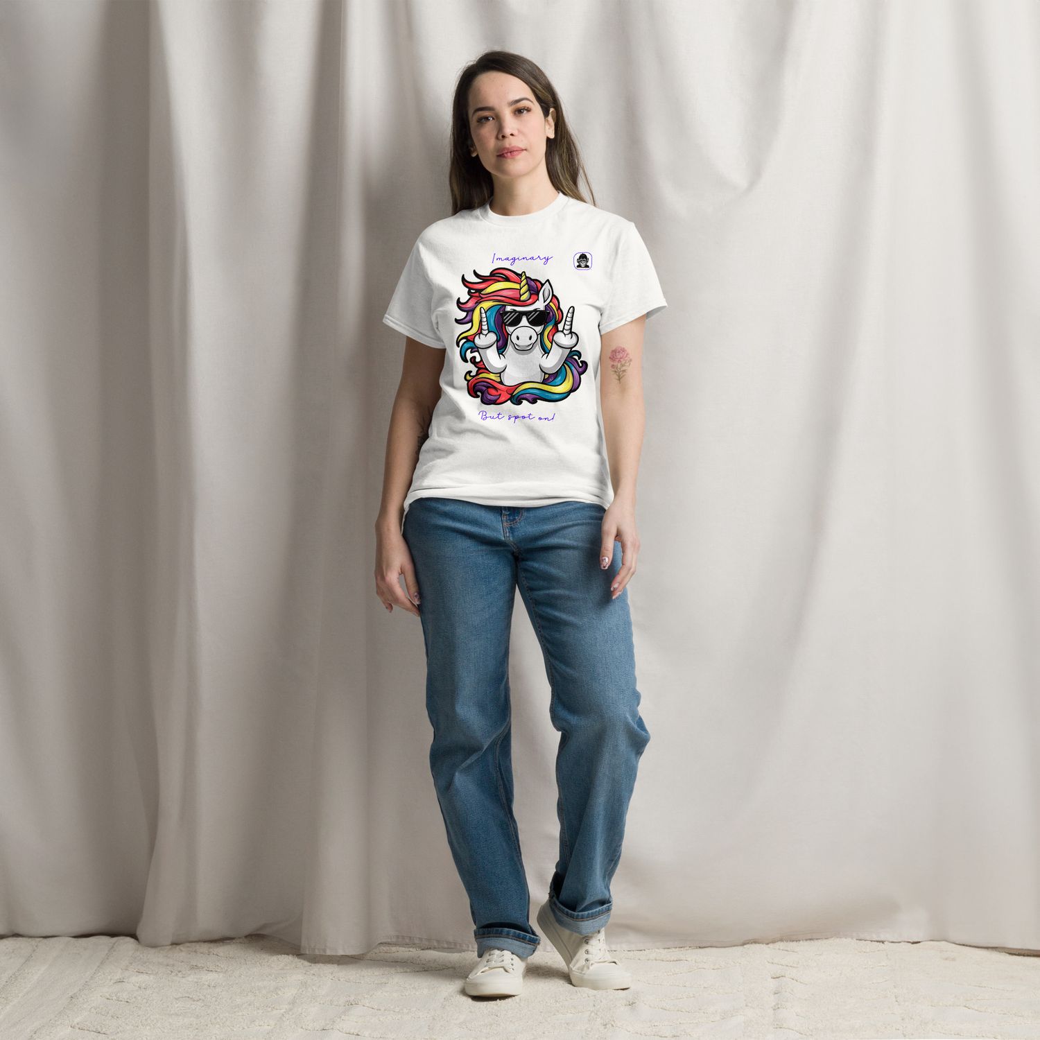 Unicorns are imaginary, but spot on Unisex classic T-Shirt