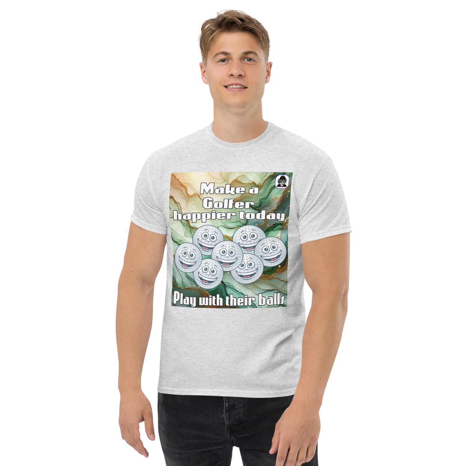 Make a golfer happier... Unisex classic T-Shirt