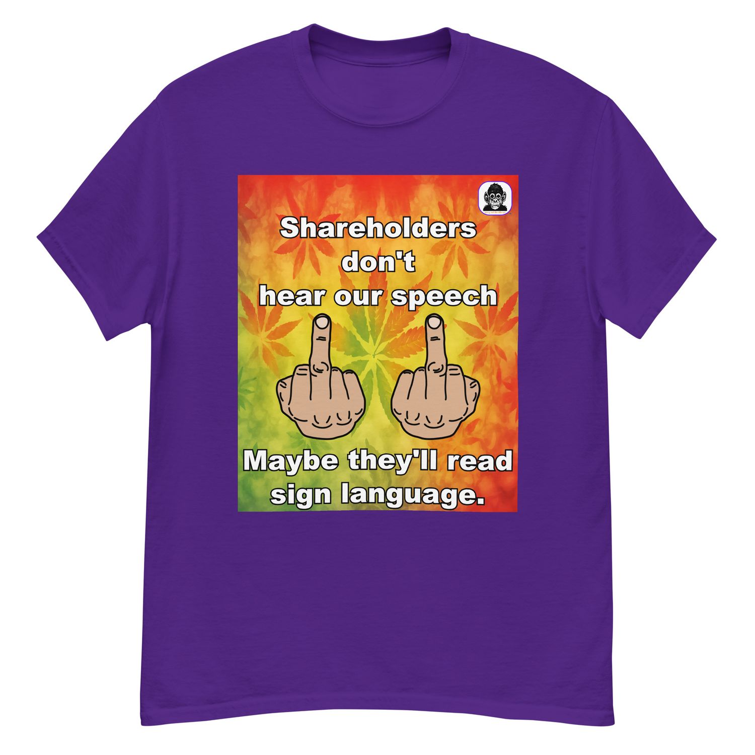 Shareholders might read this sign language Unisex classic T-Shirt