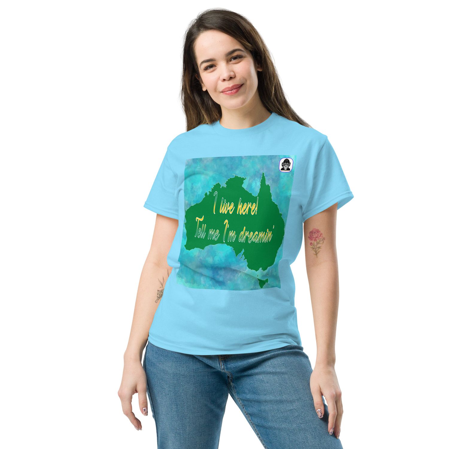 I live here - Australia Unisex classic T-Shirt