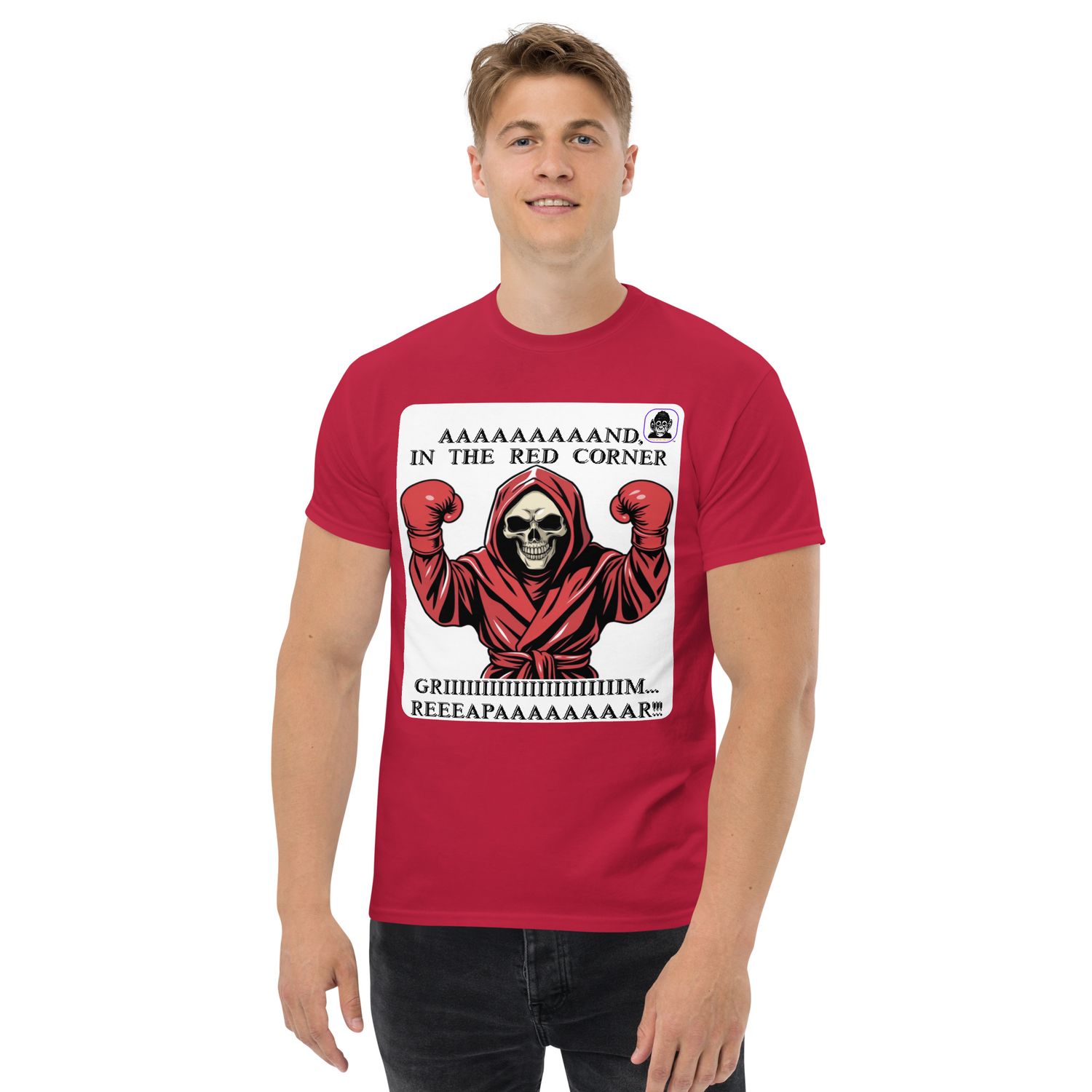 And in the Red Corner - Grim Reaper Unisex classic T-Shirt