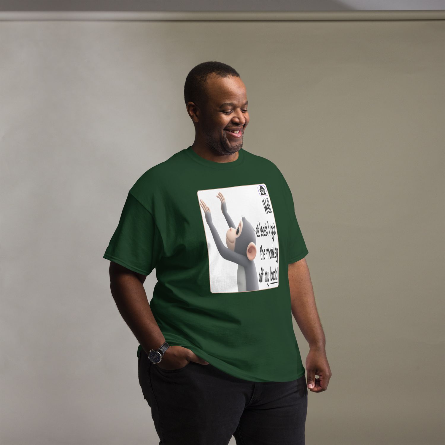 Well at least I got the monkey off my back! Unisex classic T-Shirt
