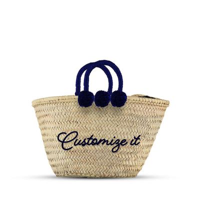 Basket With Pompoms or Tassels