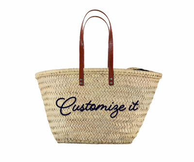 Long Straps Straw Bag