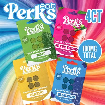 Eat Perks 100mg 4ct 12pk