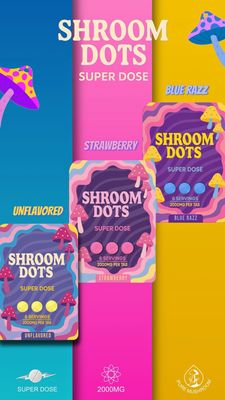 Shroom Dots 7-hydro 2000mg 3ct 10pk