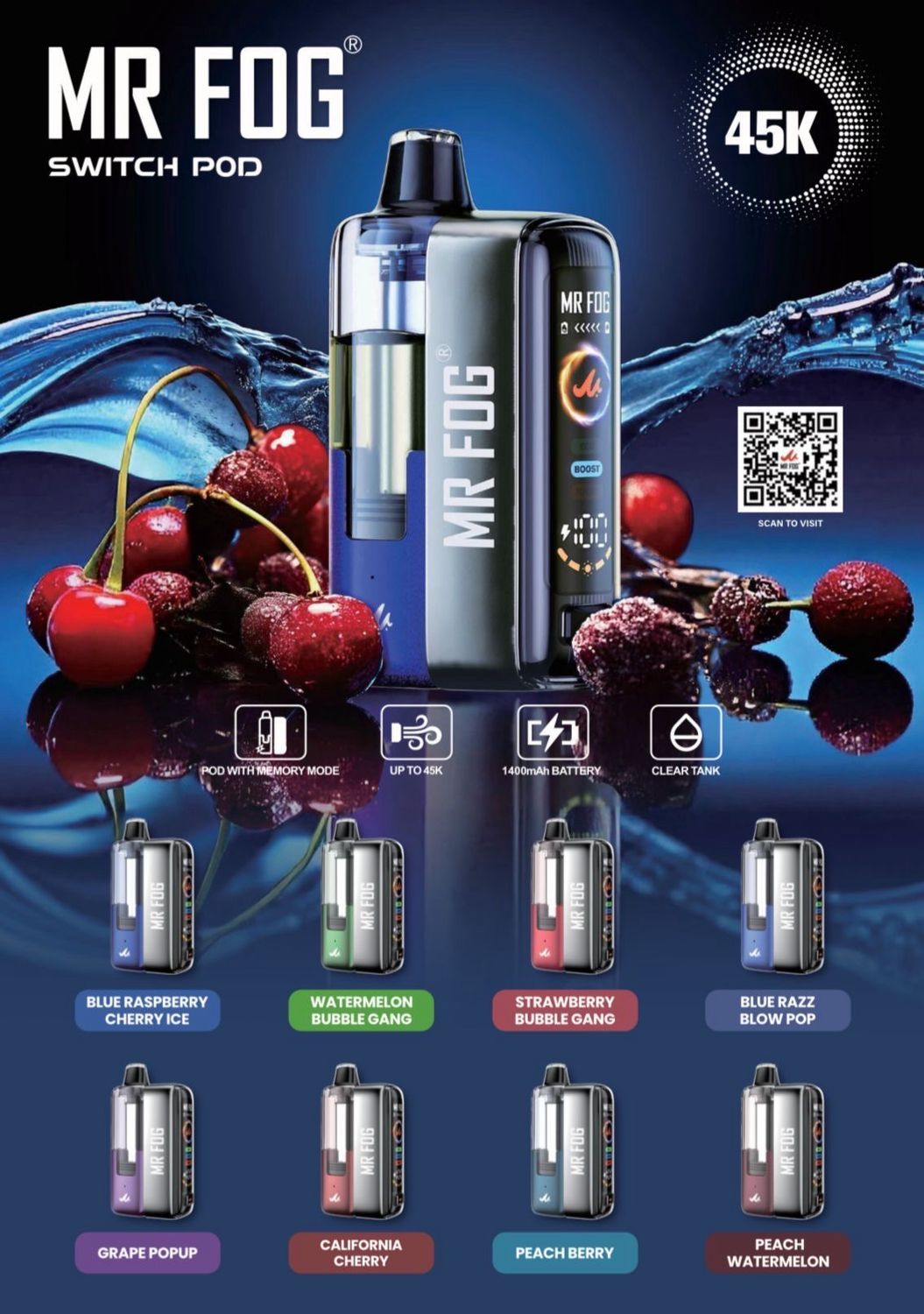 Mr Fog Switch Pod 45k 5ct