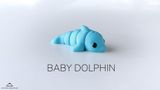 Tiny Baby Dolphin Flexi Toy Sensory Fidget School Autism Focus Toy