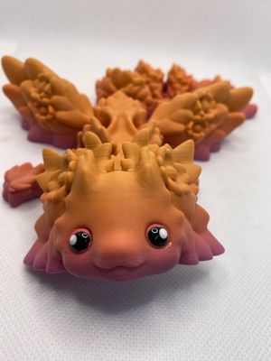 Axolotl Forest Dragon Articulated Model Desk Toy Gift For Teen