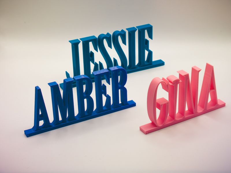 Customized Nameplate-Calibri Bold Italic