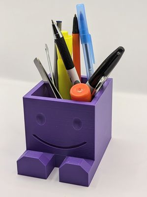 Smiley Face Pen Holder