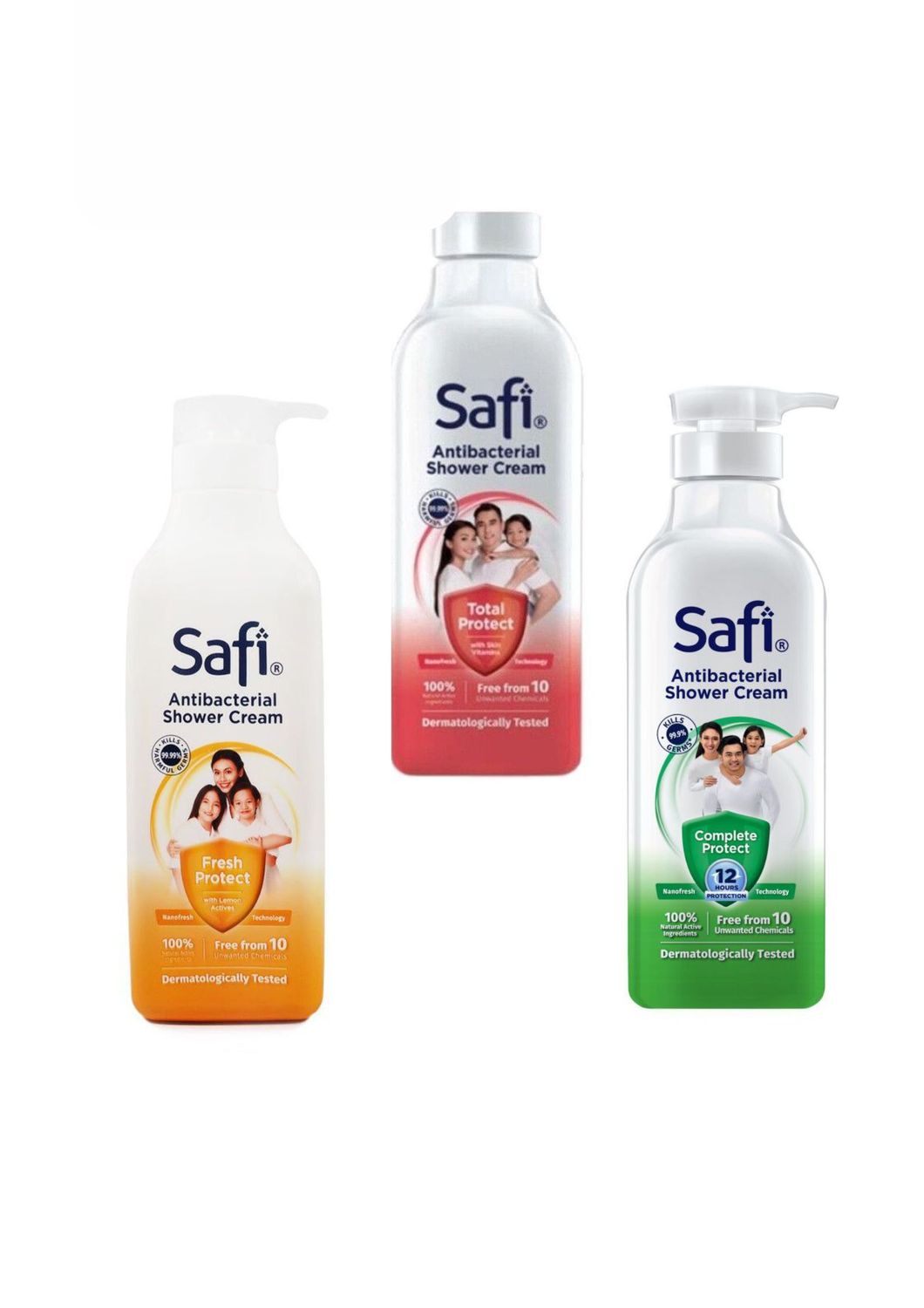 (COMBO) SAFI ANTIBACTERIAL SHOWER CREAM