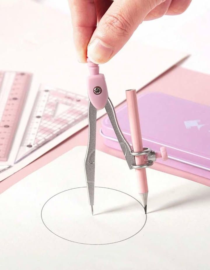 Compass Geometry Tool Protractor and Compass Set-8 pcs