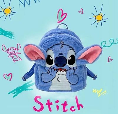 Plush Backpack for Girls- Stitch
