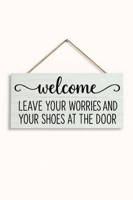 Wall Decor- Welcome Wood Postage