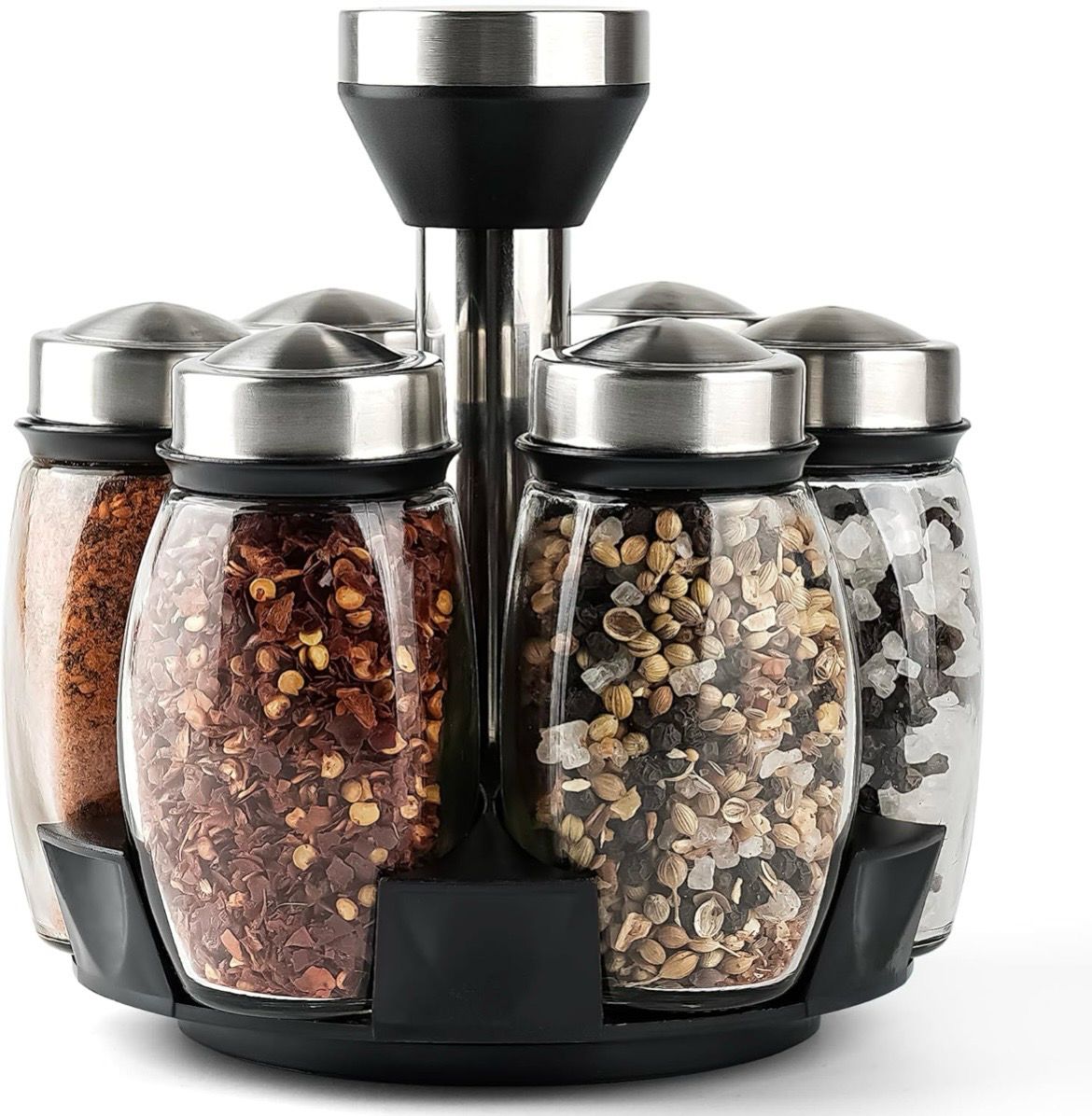 6 Pcs 360 Spinning Spice Rack