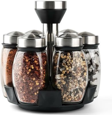 6 Pcs 360 Spinning Spice Rack
