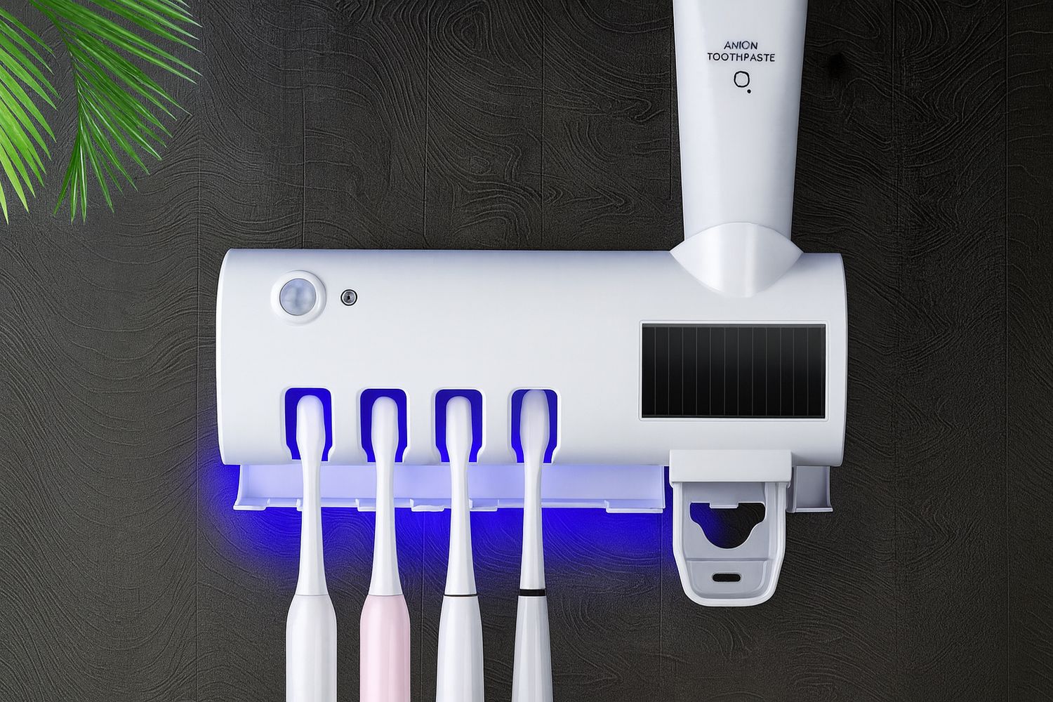 UV Light Toothbrush Sterilizer with Automatic Toothpaste Dispenser