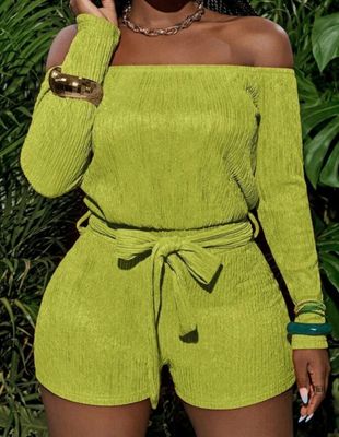 Off-shoulder Romper