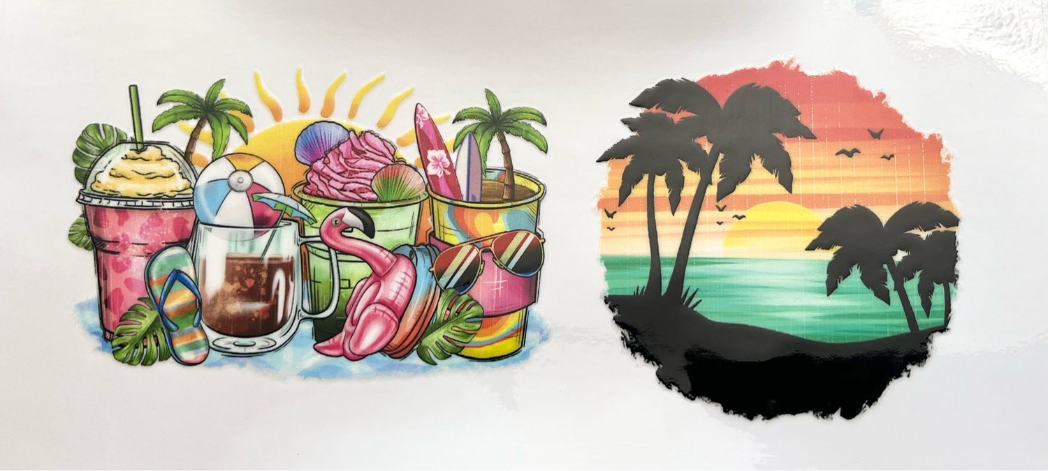 Summer UV DTF/Glass Tumblers