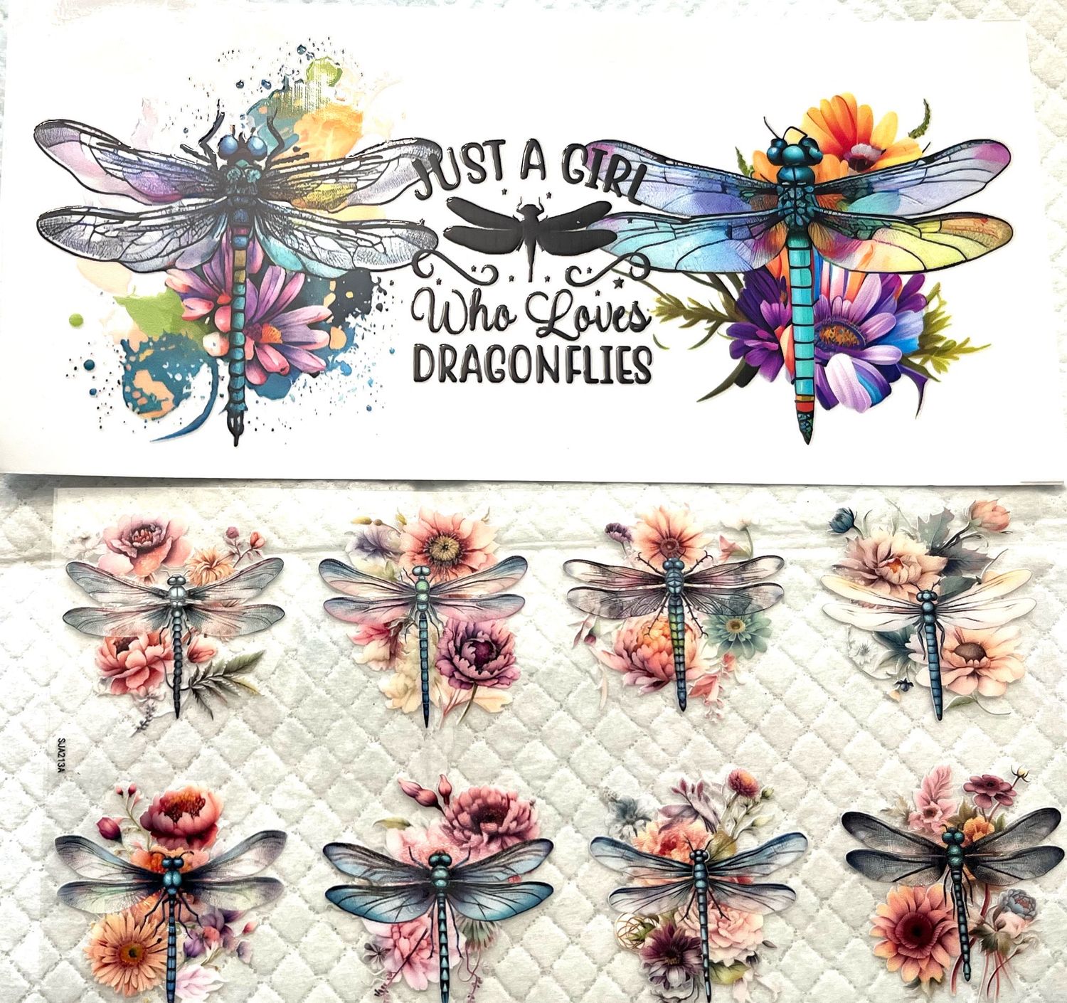 Dragonfly UVDTF/Glass Tumblers