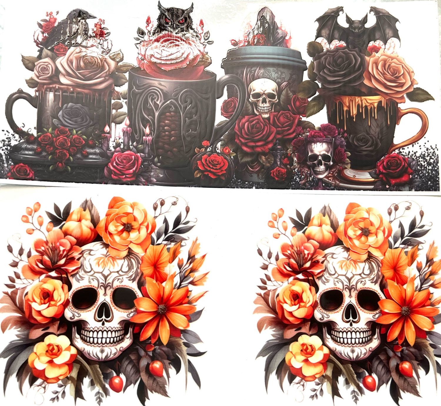 Skull UVDTF/Glass Tumblers