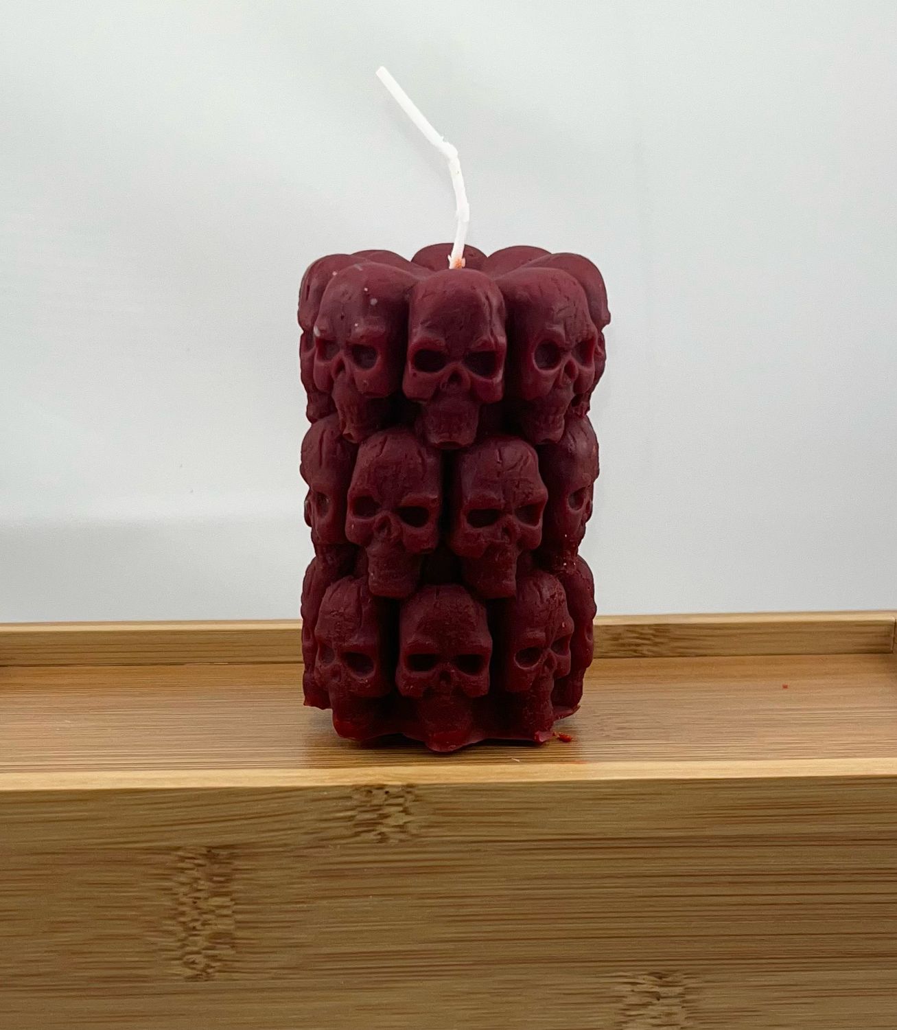 3 Tier Skull Candle Warm Vanilla Sugar Scented