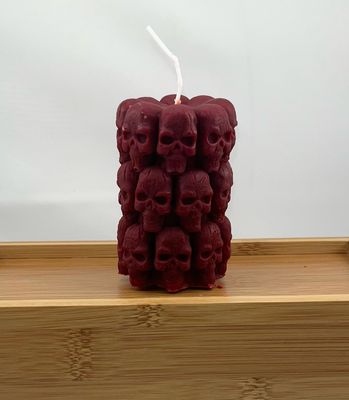3 Tier Skull Candle Warm Vanilla Sugar Scented