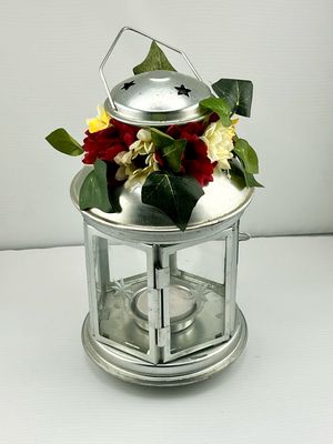 Lantern with Sola Flowers