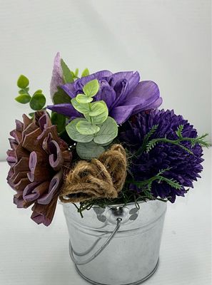 Small Bucket Sola Flower Arrangement