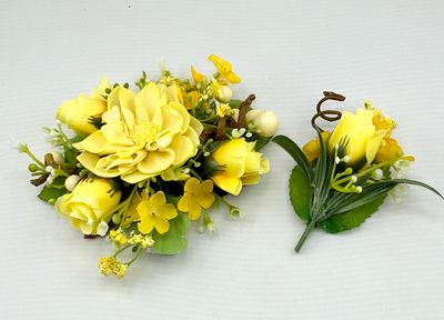 Corsage And Boutonniere with Sola Flowers