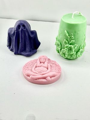 Witchy Candles- Ghost,Gaia,Flower Pillar