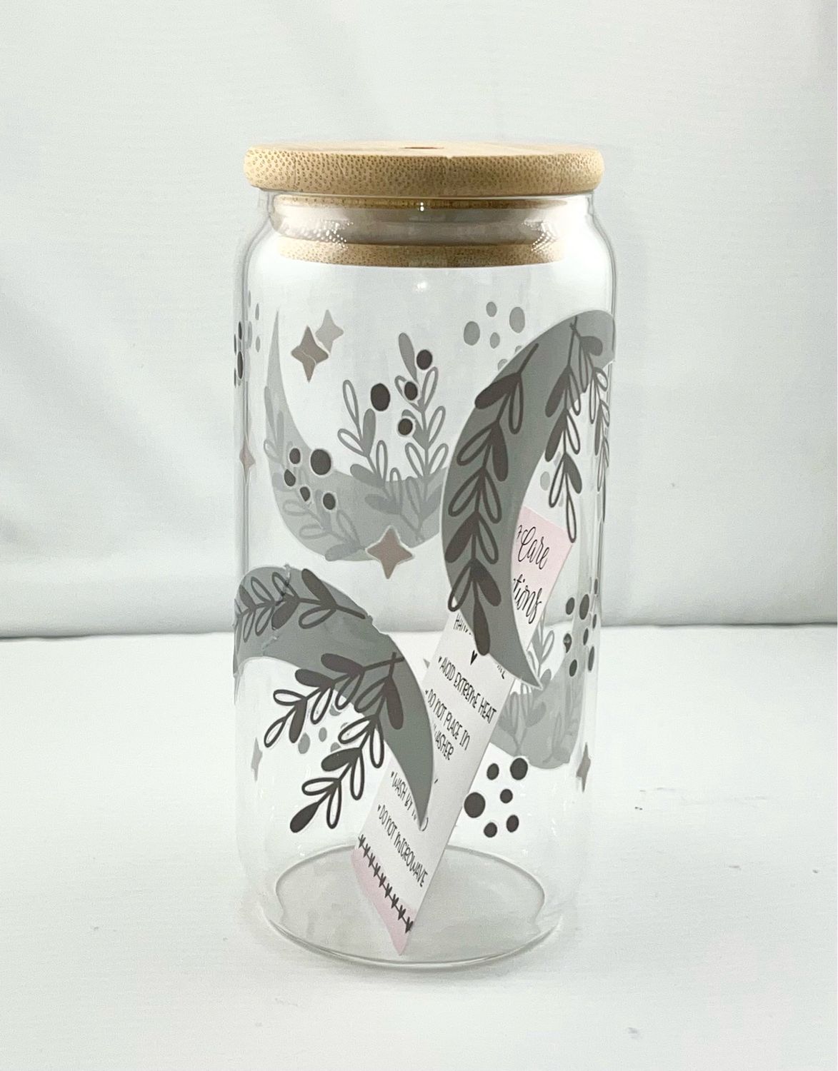 Crescent Moon Glass Tumbler