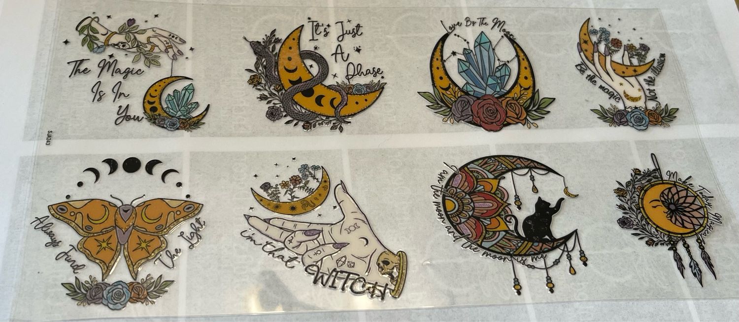 Witchy UV DTF for Mugs or Glasses