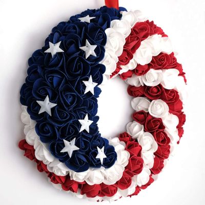 4th of July Decorations - Memorial Day Decorations Handcrafted Memorial Day Garland