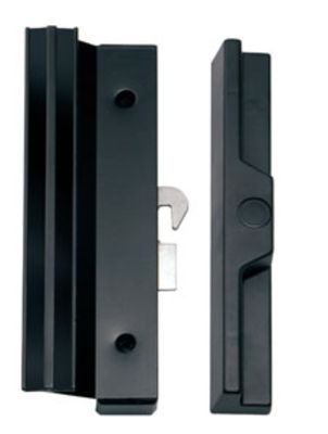 Std patio door handle with hook lock